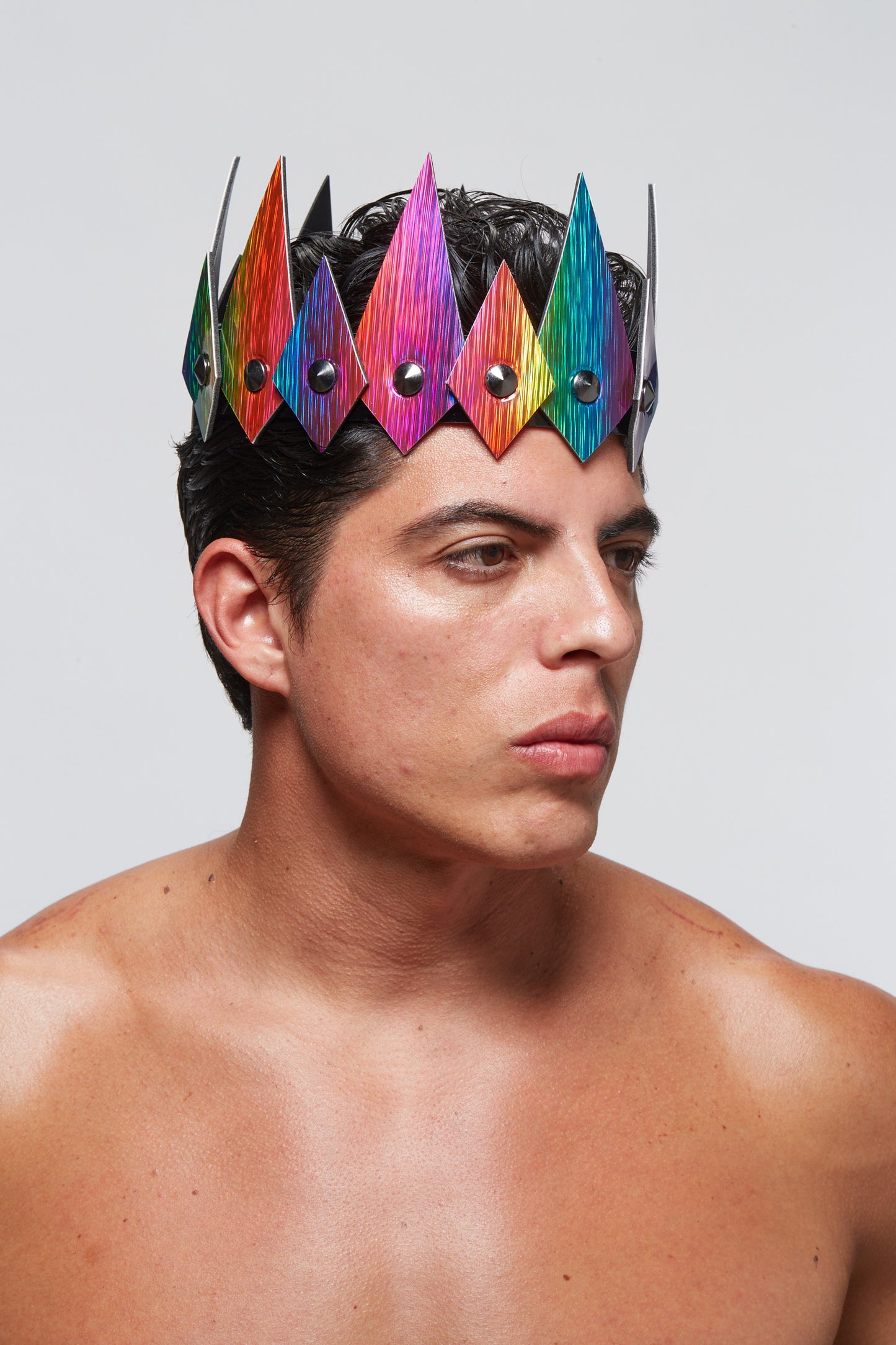 Diamante Crown - Rainbow Hologram