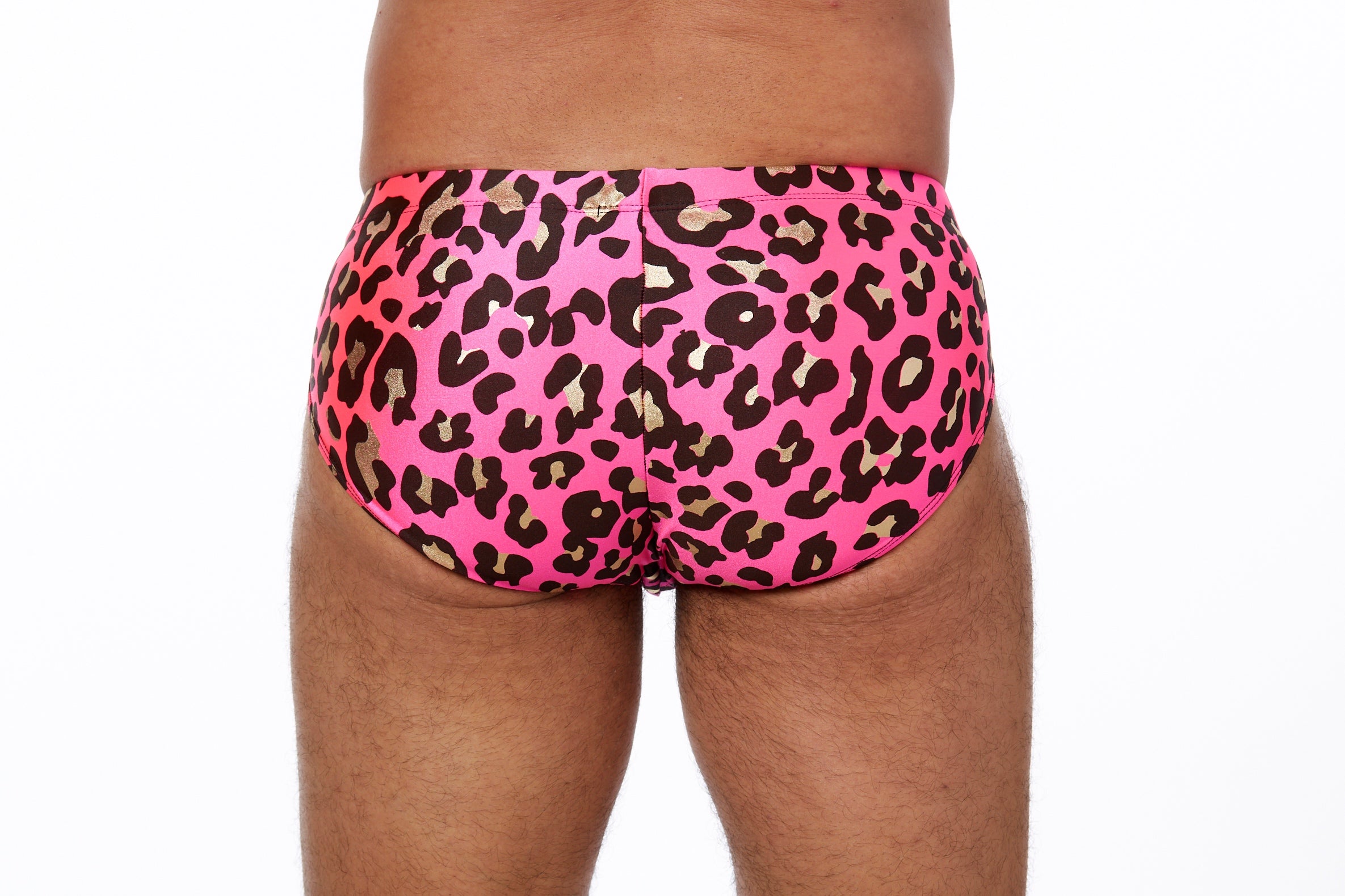 Leopard print deals swim briefs